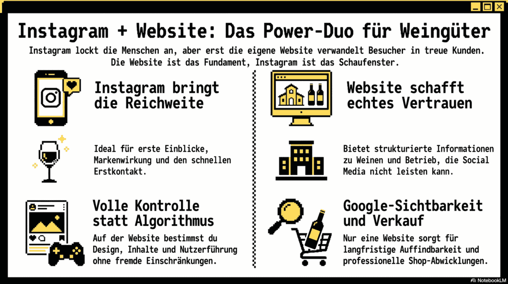 Instagram ersetzt keine Website
