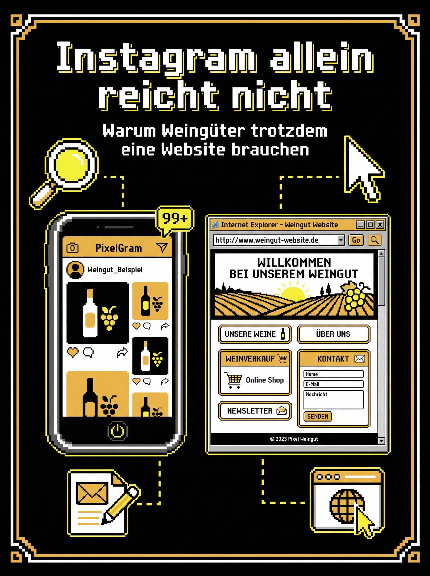 Instagram ersetzt keine Website für Weingüter