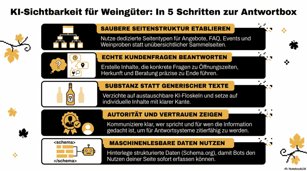 KI-Sichtbarkeit für Weingüter