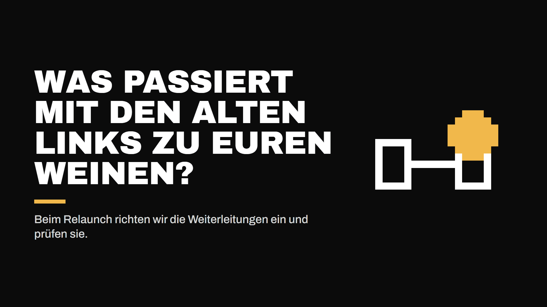 Neue Weingut-Website: Was passiert mit den bisherigen Links zu euren Weinen? — Infografik
