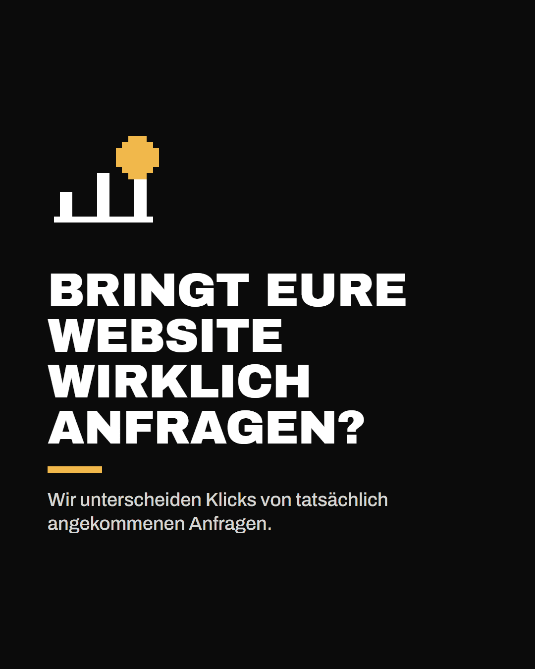 Bringt eure Website Anfragen? Wie wir Klicks und tatsächliche Eingänge unterscheiden