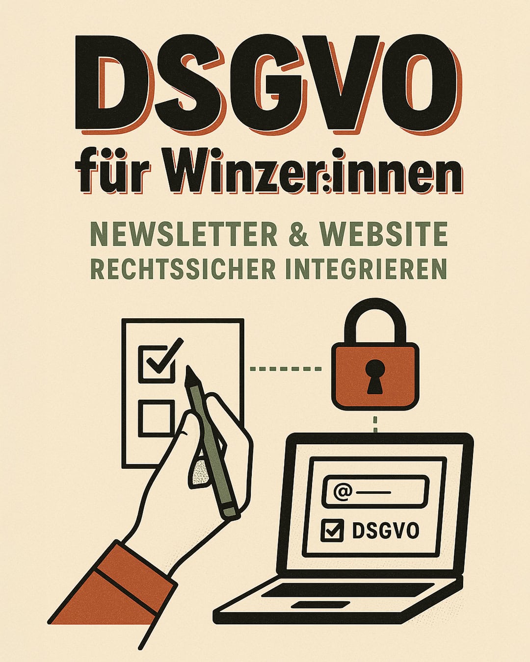 Schritt-für-Schritt-Anleitung für Winzer:innen – DSGVO, Newsletter & Website-Integration