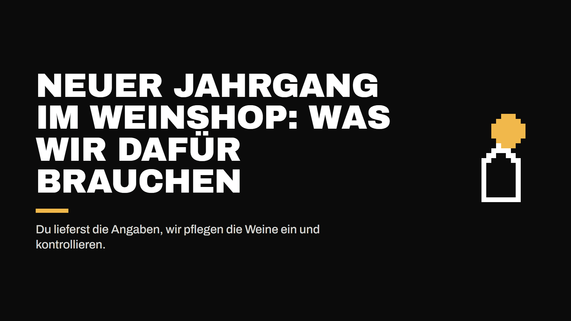 Neuer Jahrgang im Weinshop: Welche Angaben wir brauchen und was wir übernehmen — Infografik