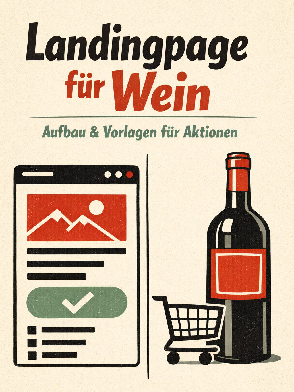 Landingpage Wein Vorlage: Aufbau & Copy