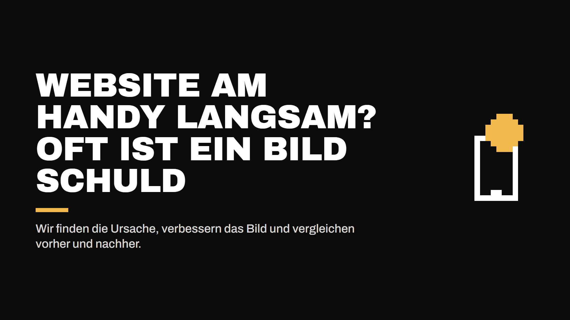 Eure Website lädt am Handy langsam: Wie wir ein zu großes Bild gezielt verbessern — Infografik