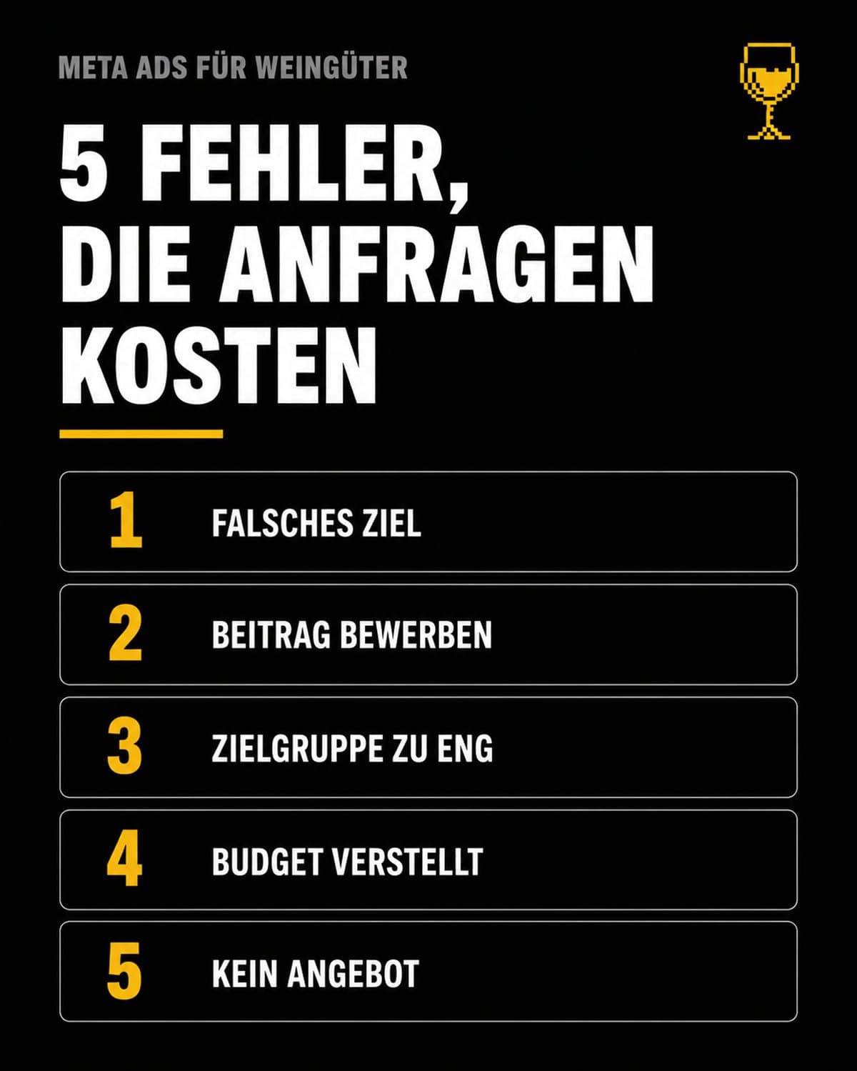Meta Ads Kampagnenziel: 5 Fehler, die Anfragen kosten