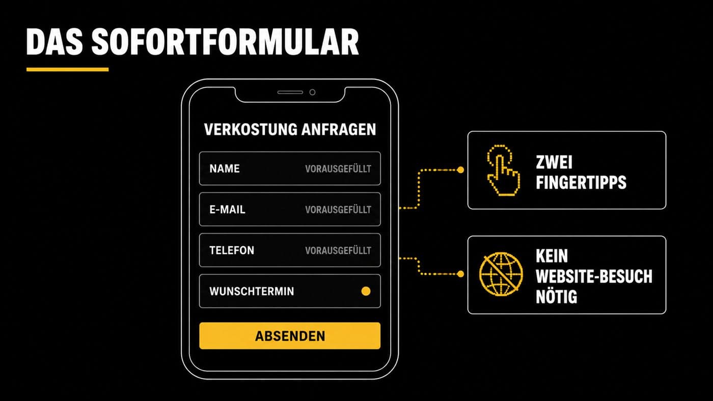 Lead Ads Formular für eine Weinverkostung auf Instagram