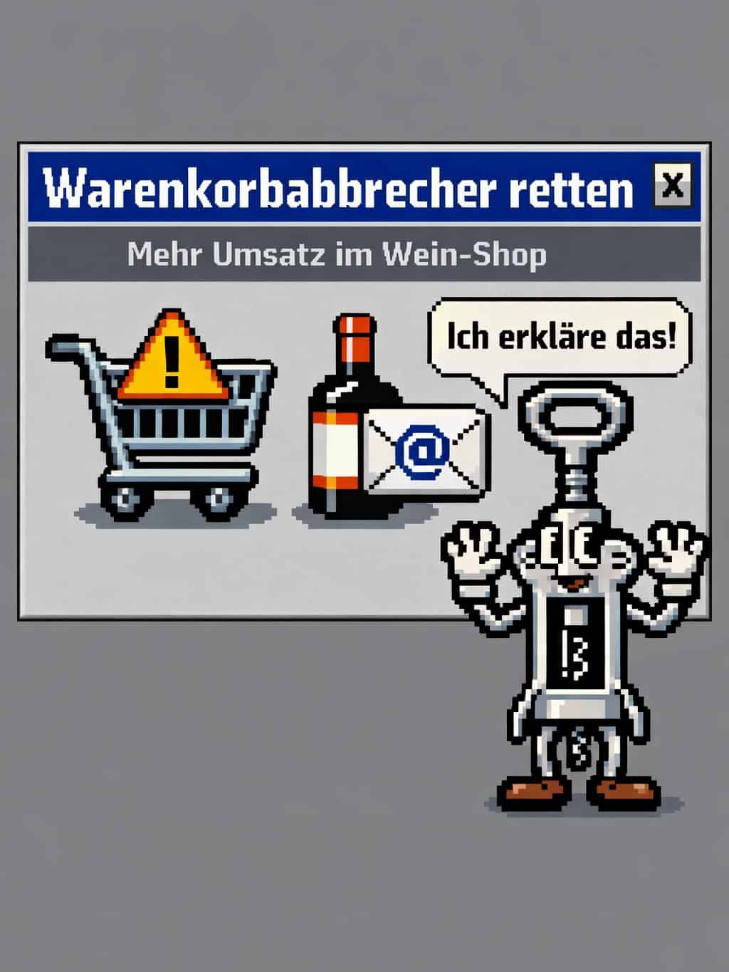 Warenkorbabbrecher Wein Shop zurückholen