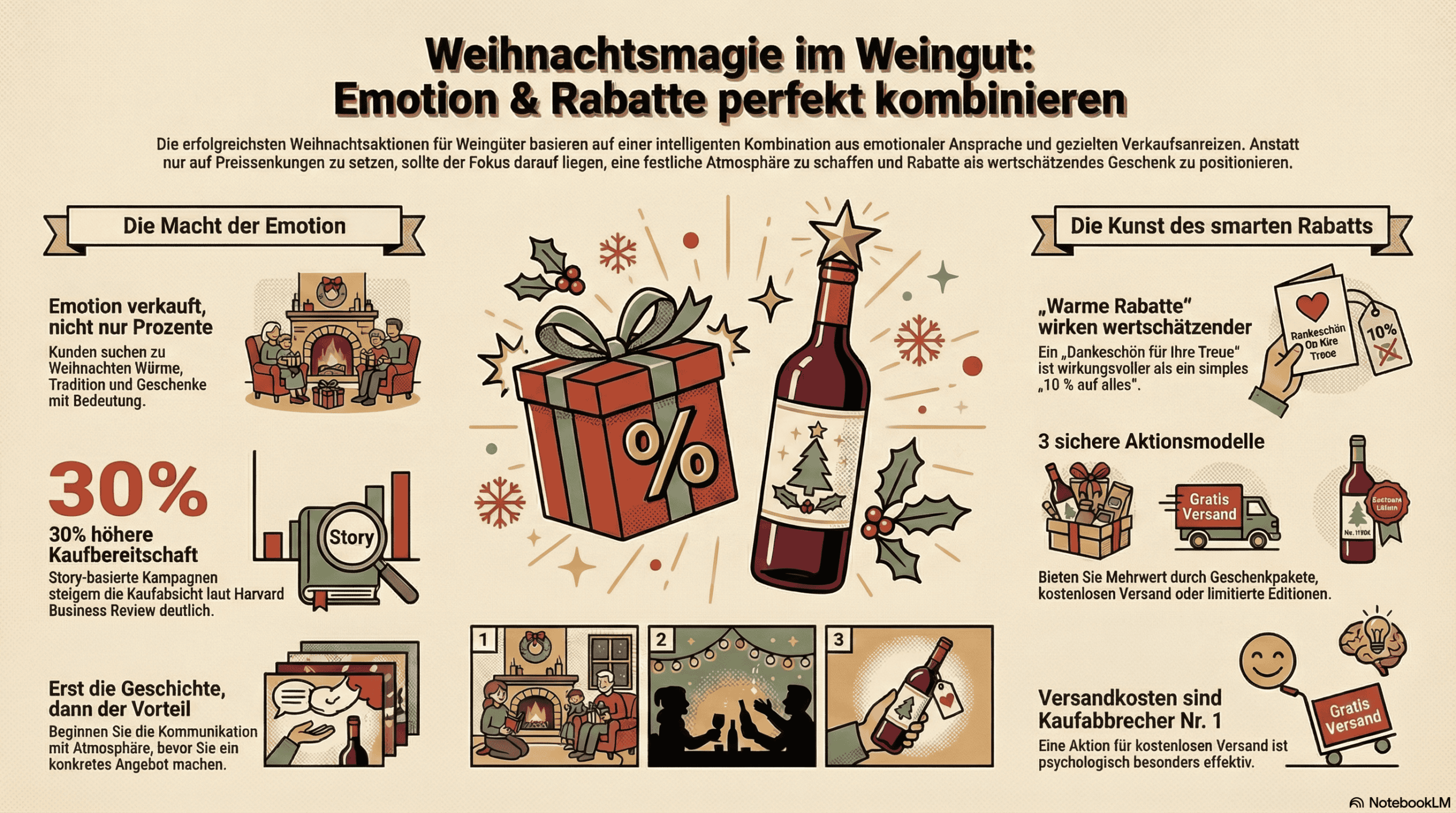 Weihnachtsaktionen im Weingut